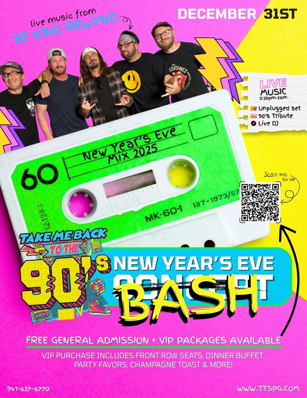 New Year&#39;s Eve BASH with Be Kind Rewynd! (December 31st)