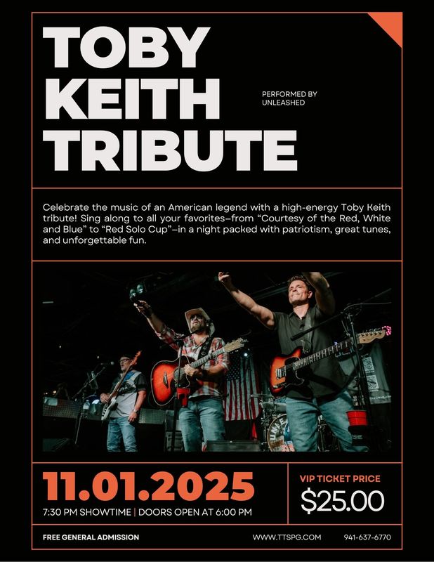 Toby Keith Tribute by Unleashed (November 1st)