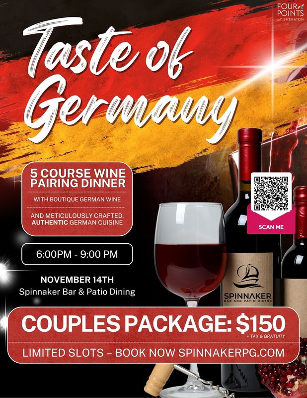 Taste of Germany Wine Tasting Dinner (November 14th)
