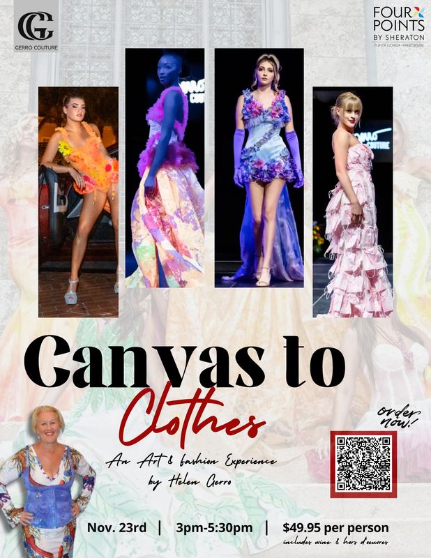 🌹 From Canvas to Clothes: An Art &amp; Fashion Experience by Helen Gerro (November 23rd)