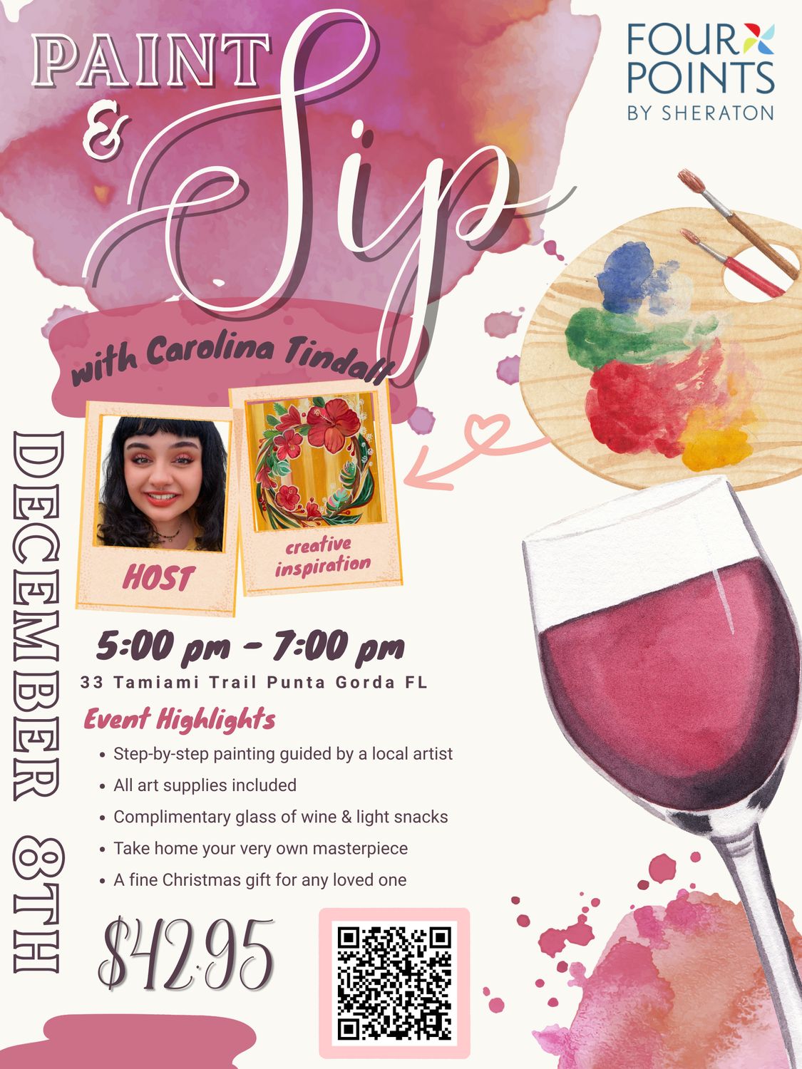 Paint &amp; Sip with Carolina Tindall (December 8th)
