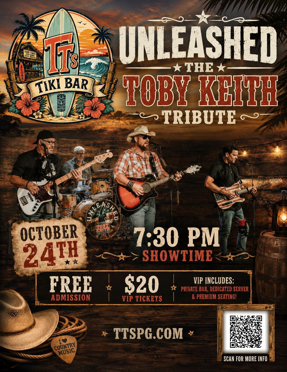 Toby Keith Tribute by Unleashed - October 24th