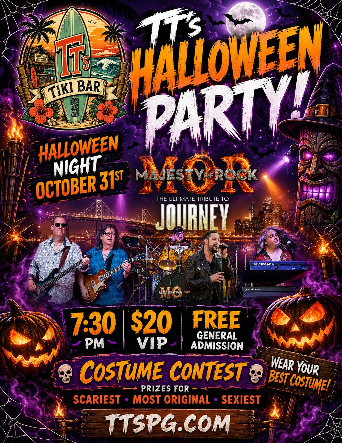 Halloween BASH with Majesty of Rock &amp; The Music of Journey - October 31st