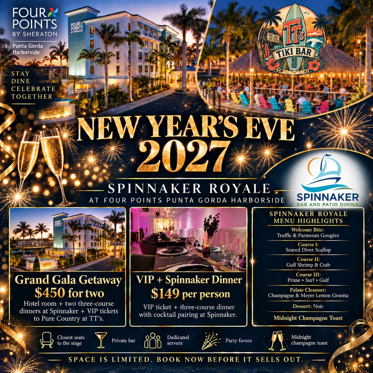 New Year's Eve Celebration Packages (December 31st)