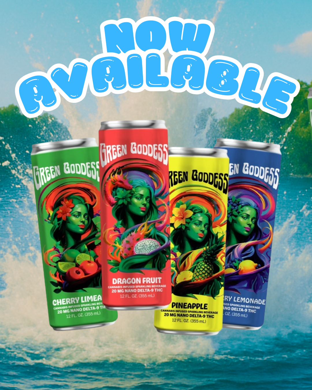 Green Goddess THC Drinks (By the Case)