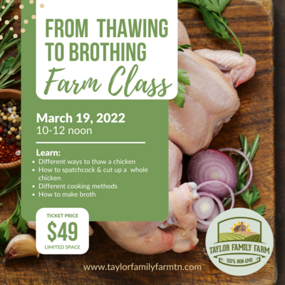 Chicken Thawing to Brothing Class