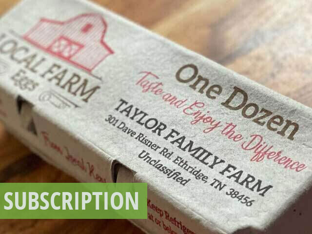 Weekly Subscription: Pastured Non-GMO Eggs Weekly Subscription: Pastured Non-GMO Eggs