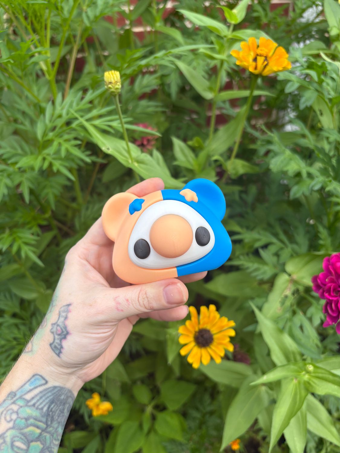 Clyde the Fidget Nose Clown Bear- C14 &amp; C3