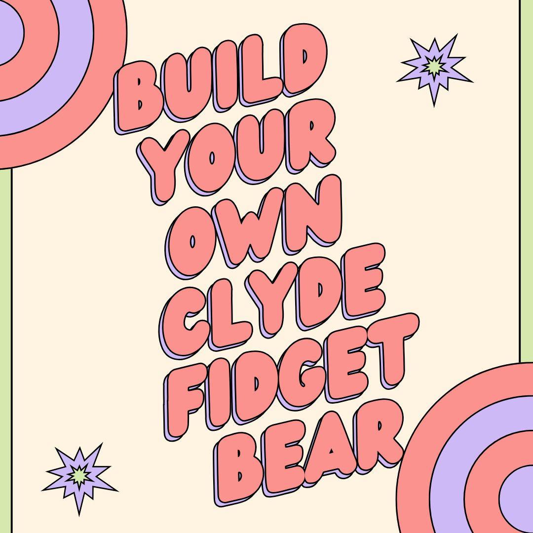 Build Your Own Clyde the Fidget Nose Clown Bear