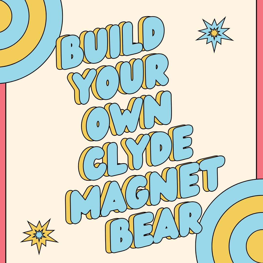 Build Your Own Clyde Clown Bear Magnet