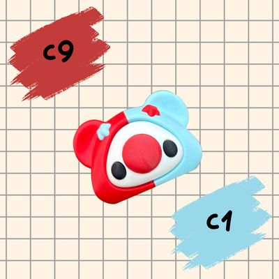 Clyde the Clown Bear Fridge Magnet- C9 &amp; C1