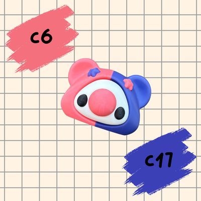 Clyde the Clown Bear Fridge Magnet- C6 &amp; C17