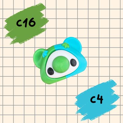 Clyde the Clown Bear Fridge Magnet- C16 &amp; C4