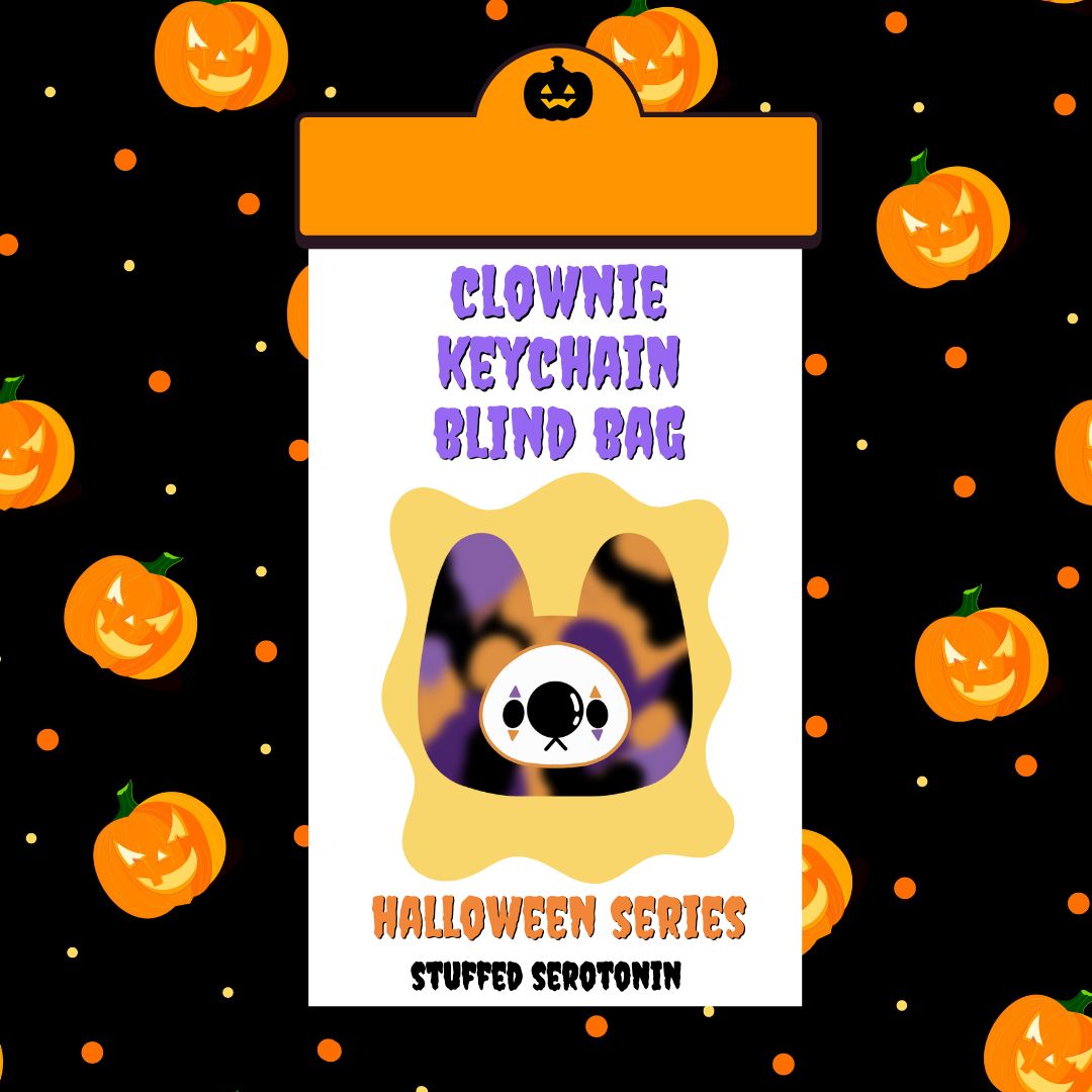 Mystery Clownie Keychain Blind Bag [HALLOWEEN SERIES]