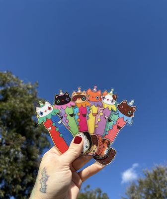 Clown Cat Bookmark