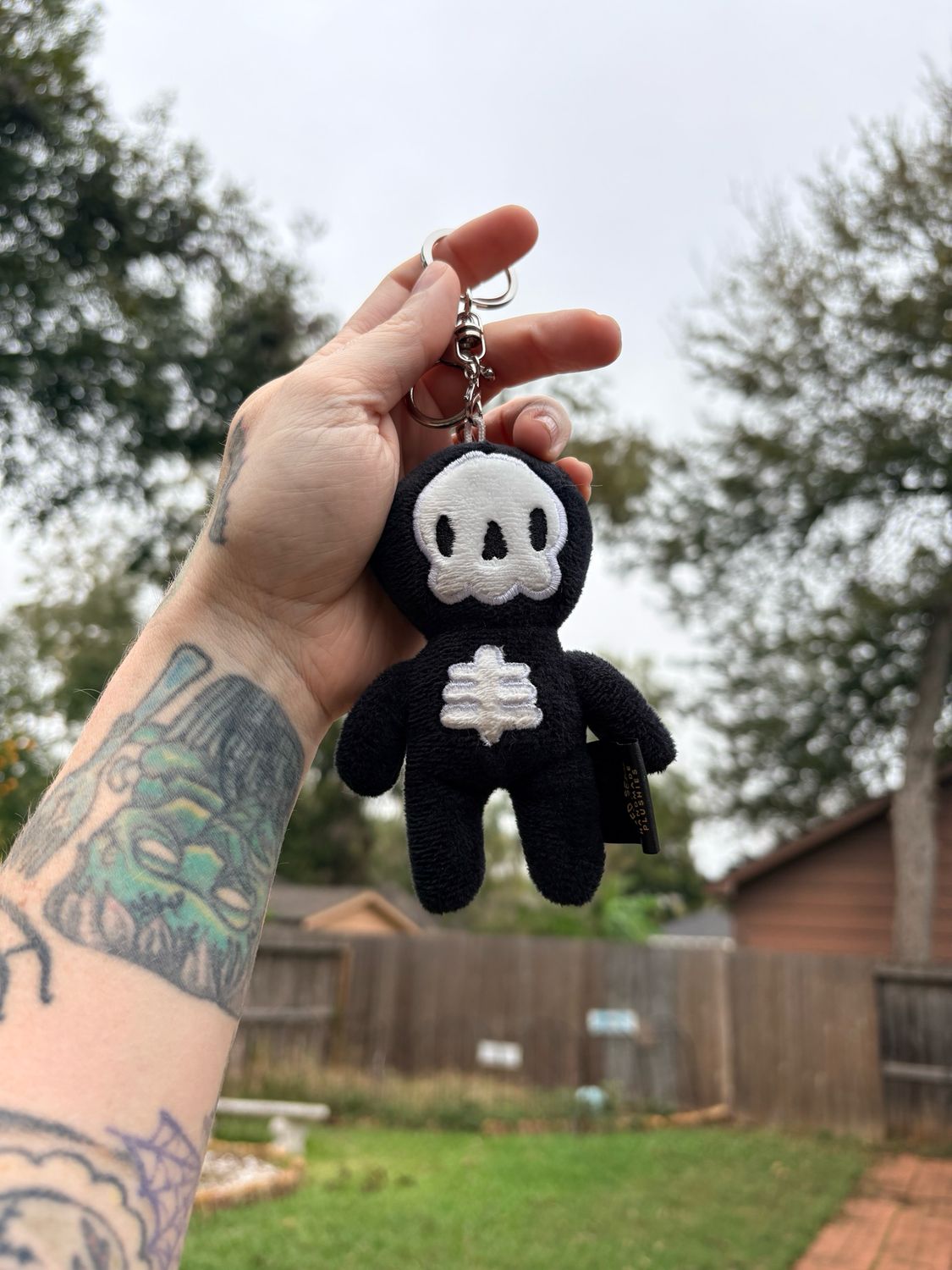 Skeleton Skully Keychain