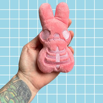 Skully BunBun Plushie-Hot Pink