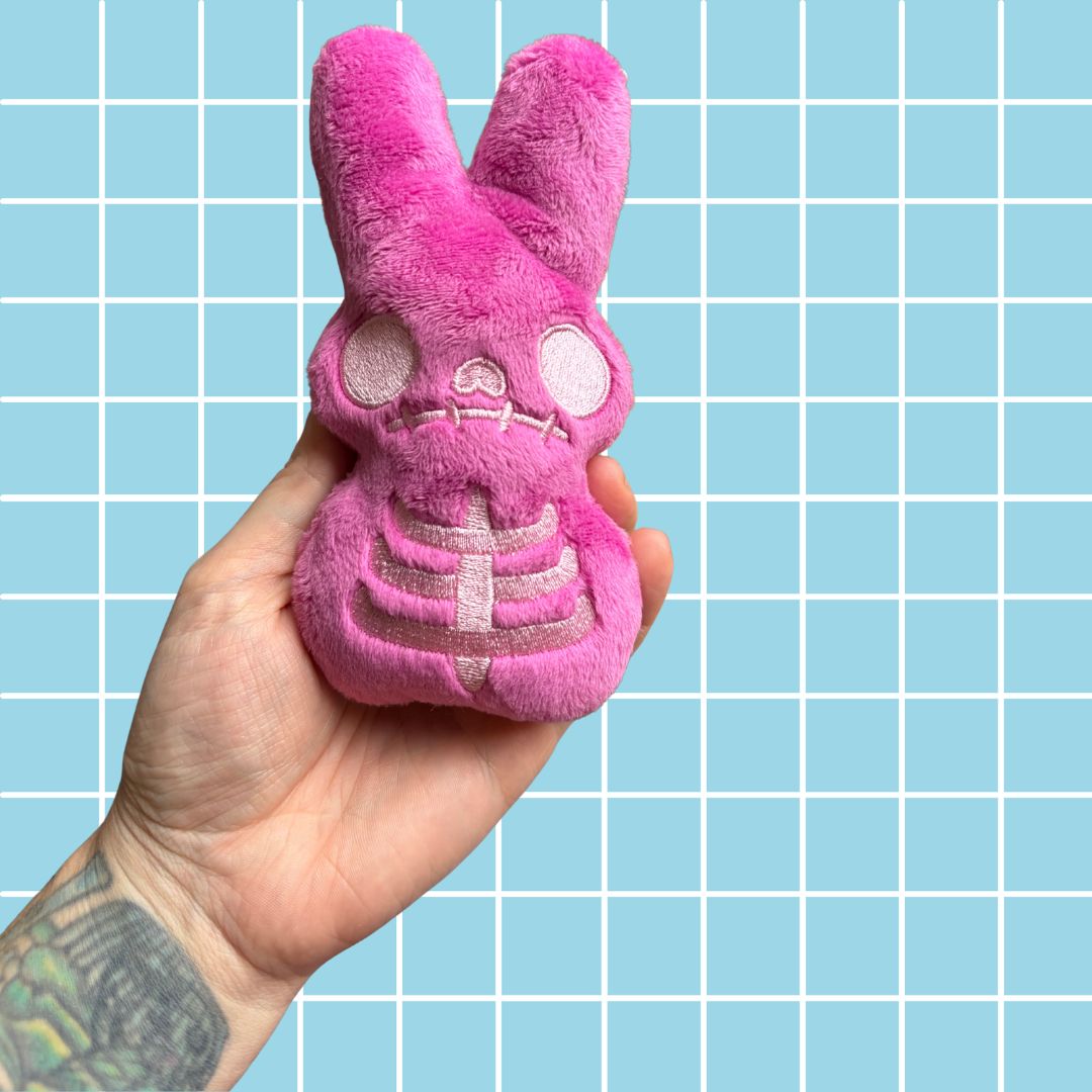 Skully BunBun Plushie-Magenta