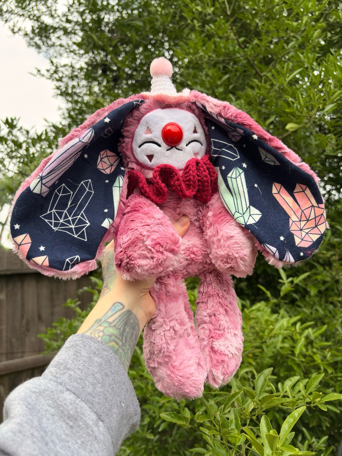 Priscilla the Sitting Clown Bunny