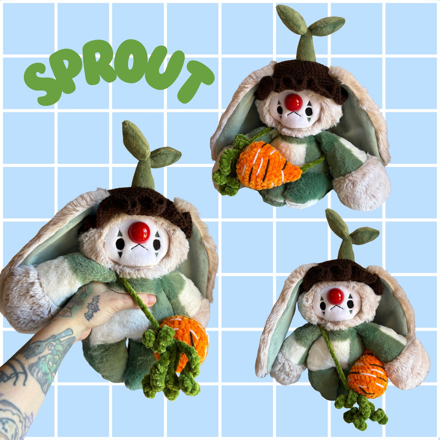 Sprout the Clown Bunny