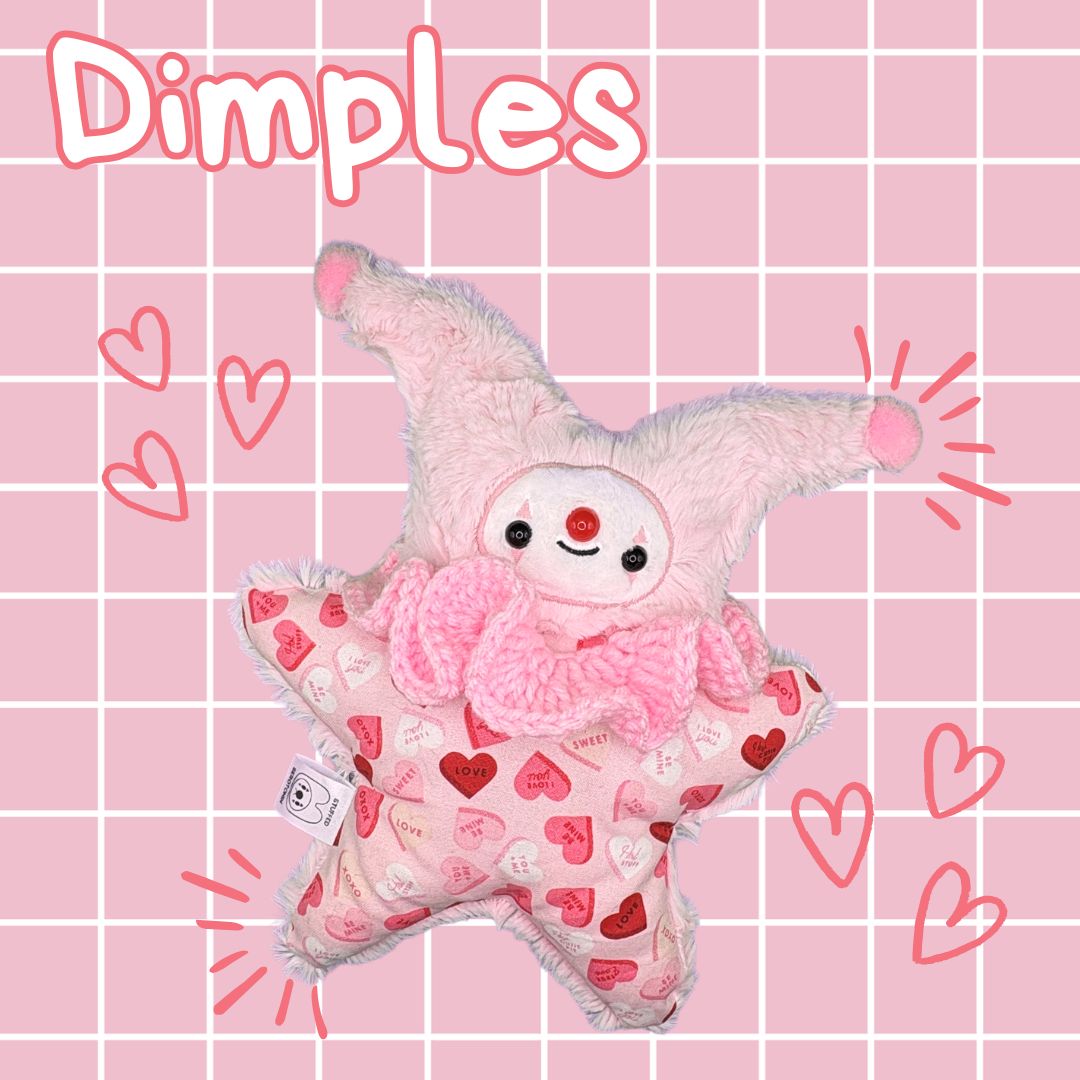 Dimples the Jester Stress Plush