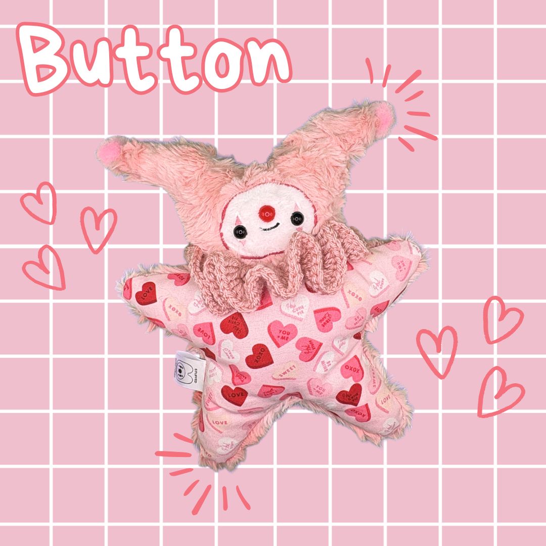 Button the Jester Stress Plush