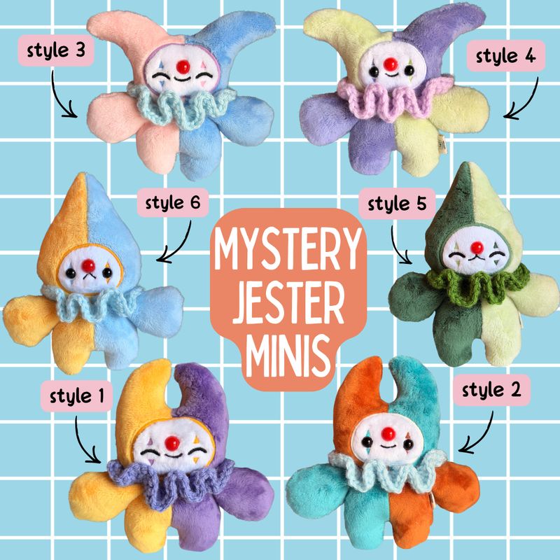 [PREORDER] Mystery Jester Mini Plush (or keychain)