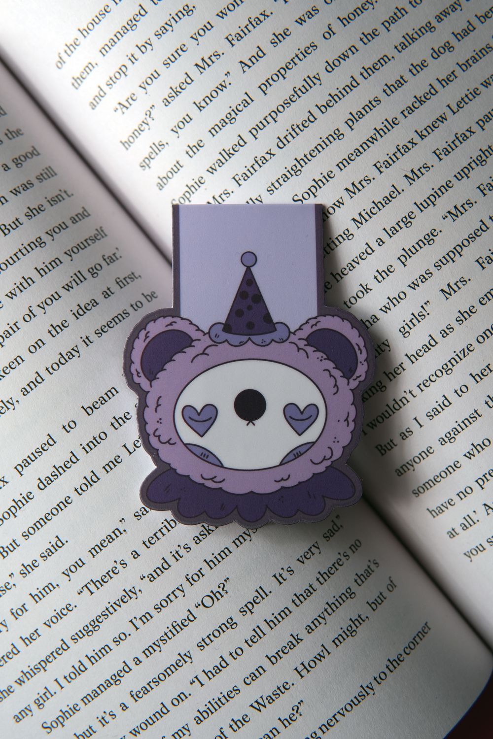 Clown Bear Magnetic Bookmark