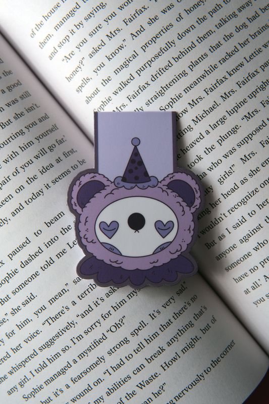 Clown Bear Magnetic Bookmark