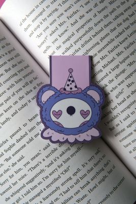 Clown Bear Magnetic Bookmark