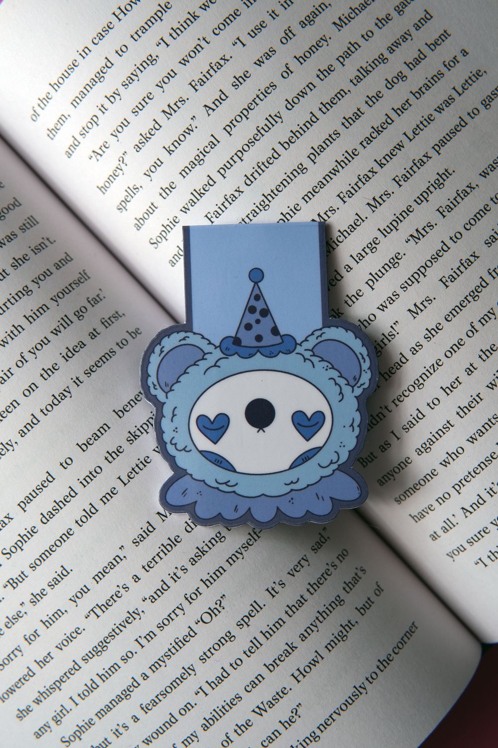 Clown Bear Magnetic Bookmark
