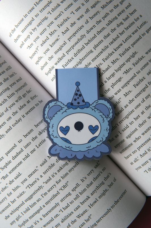 Clown Bear Magnetic Bookmark