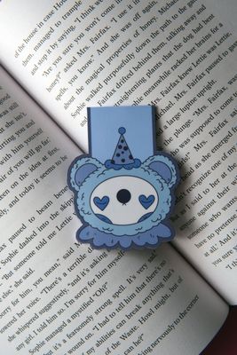 Clown Bear Magnetic Bookmark