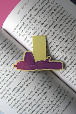 Sleepy Balloon Dog Magnetic Bookmark