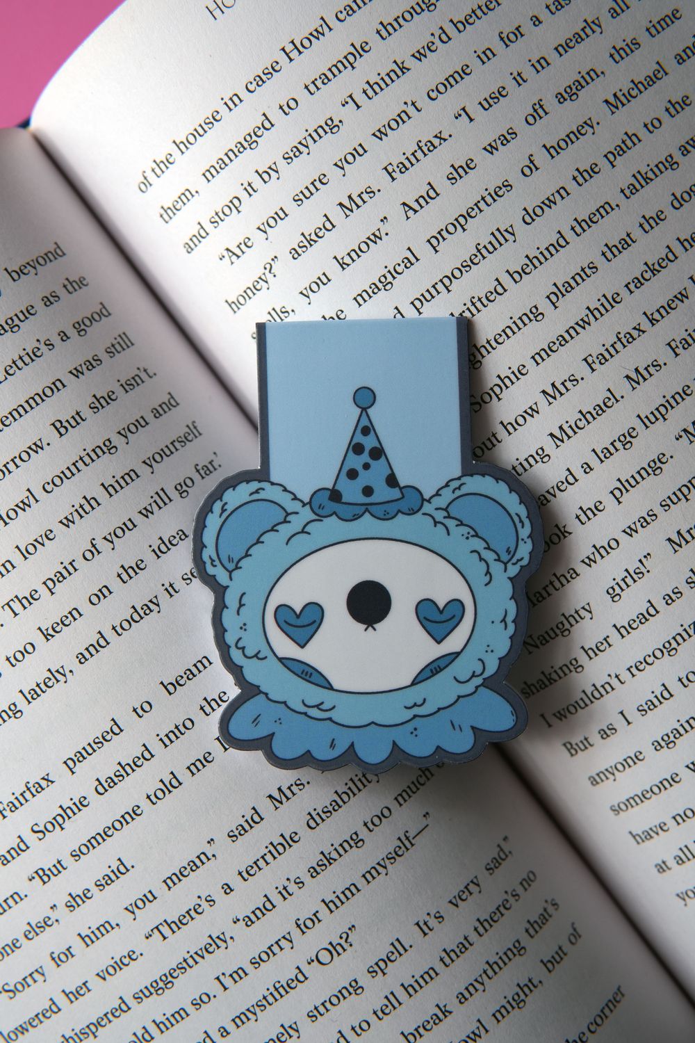 Clown Bear Magnetic Bookmark
