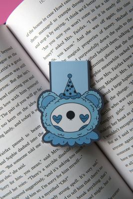 Clown Bear Magnetic Bookmark