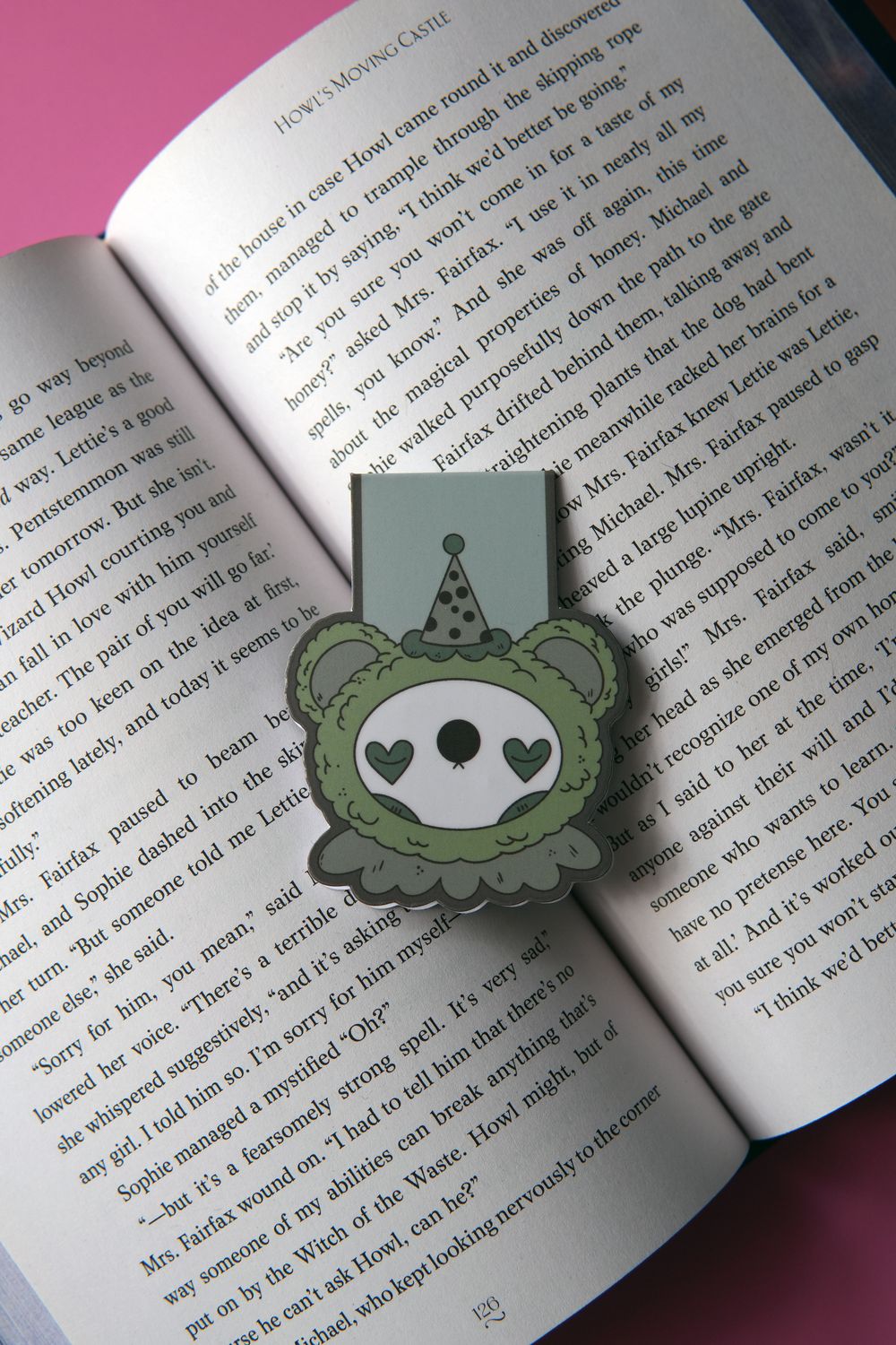 Clown Bear Magnetic Bookmark