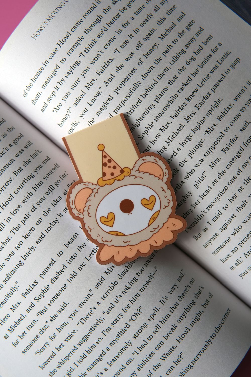 Clown Bear Magnetic Bookmark