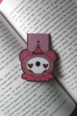 Clown Bear Magnetic Bookmark