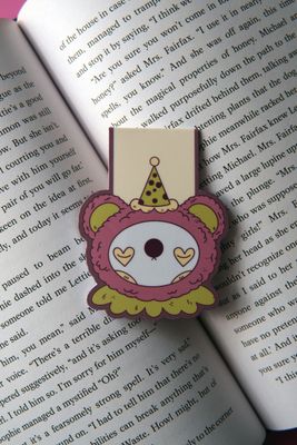 Clown Bear Magnetic Bookmark