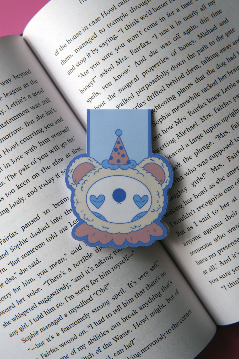 Clown Bear Magnetic Bookmark