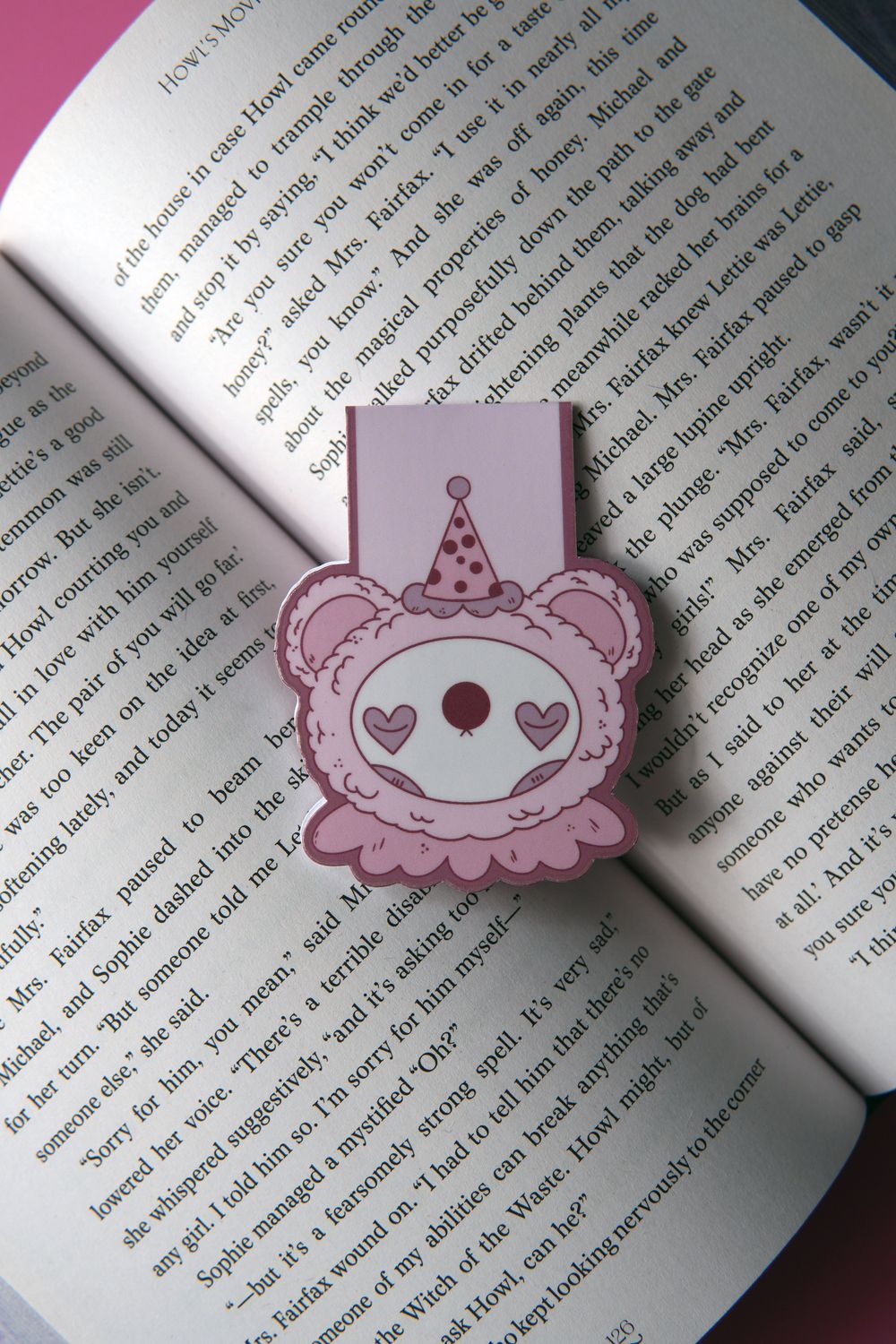 Clown Bear Magnetic Bookmark