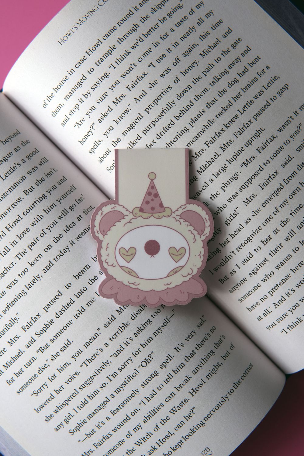 Clown Bear Magnetic Bookmark