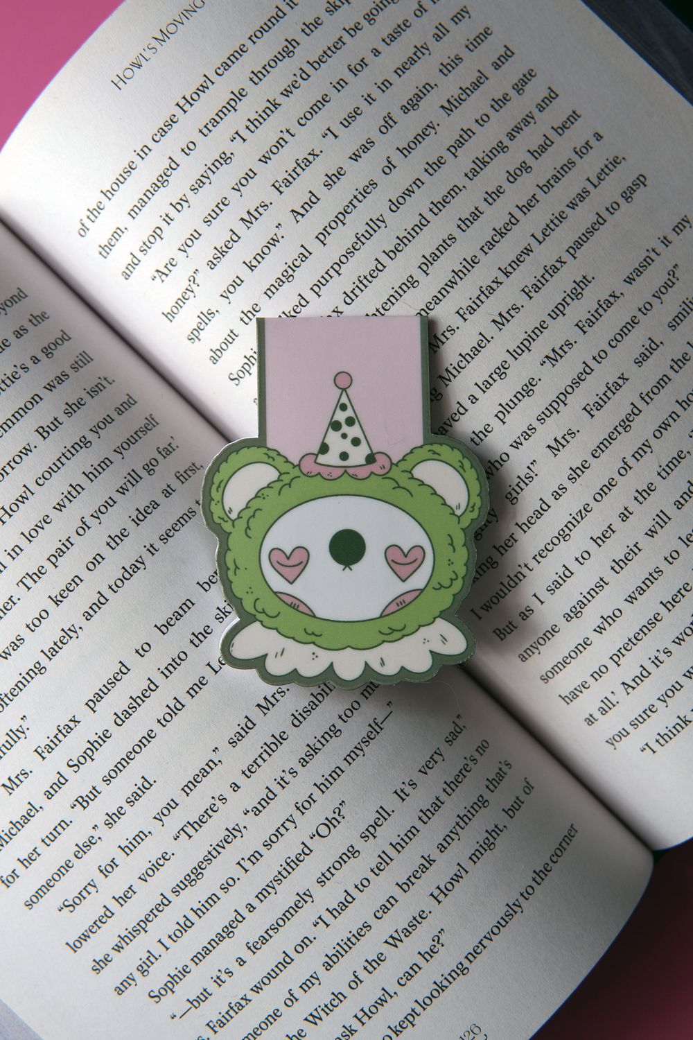Clown Bear Magnetic Bookmark