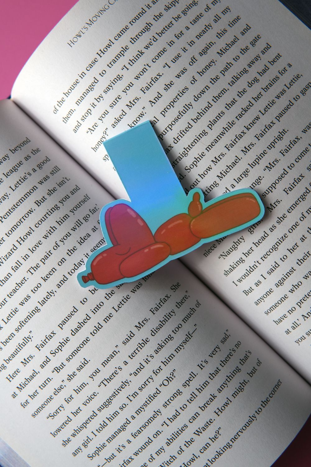 Sleepy Balloon Dog Magnetic Bookmark