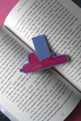 Sleepy Balloon Dog Magnetic Bookmark