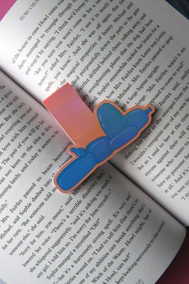Sleepy Balloon Dog Magnetic Bookmark