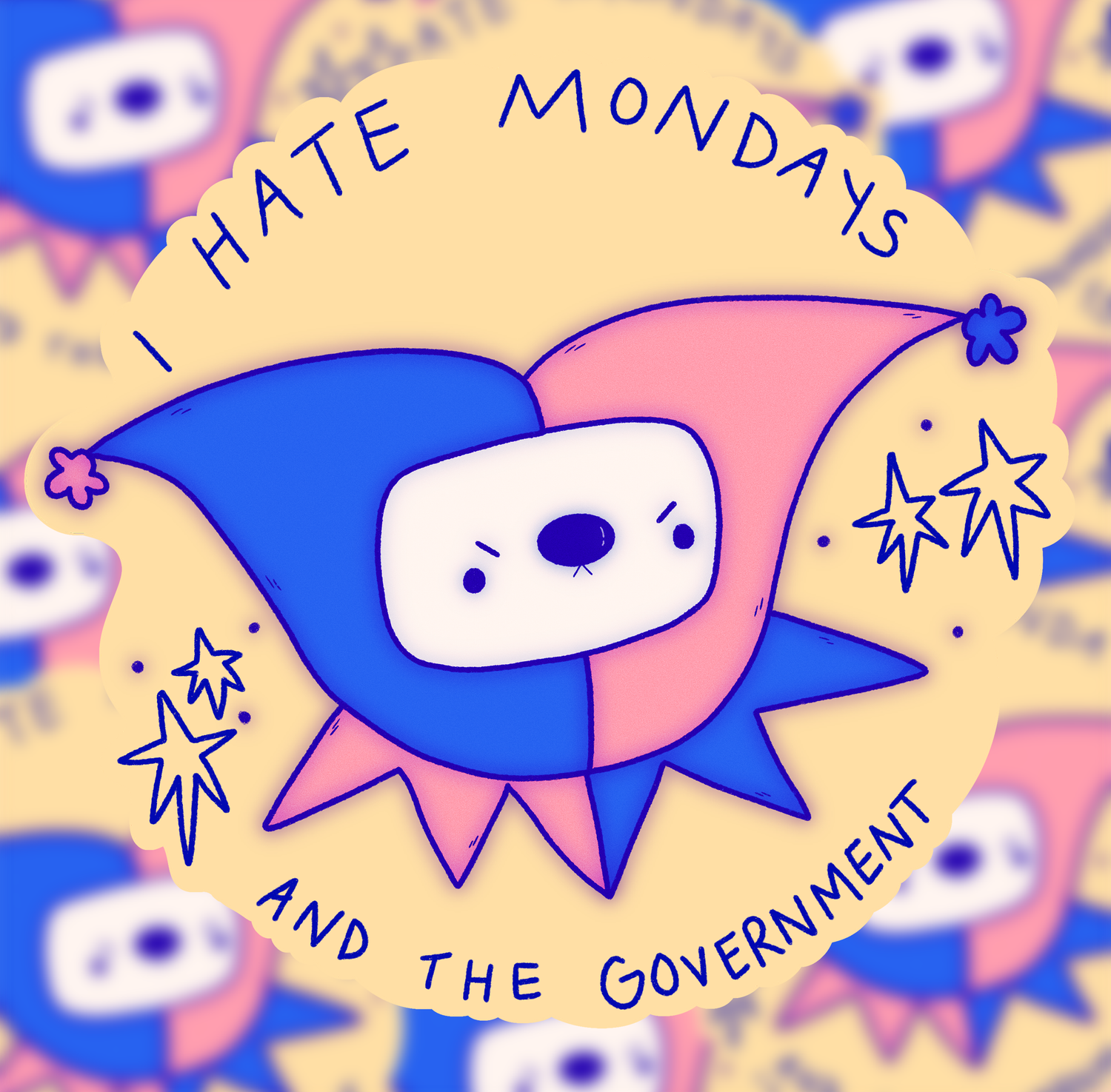 I Hate Mondays Sticker