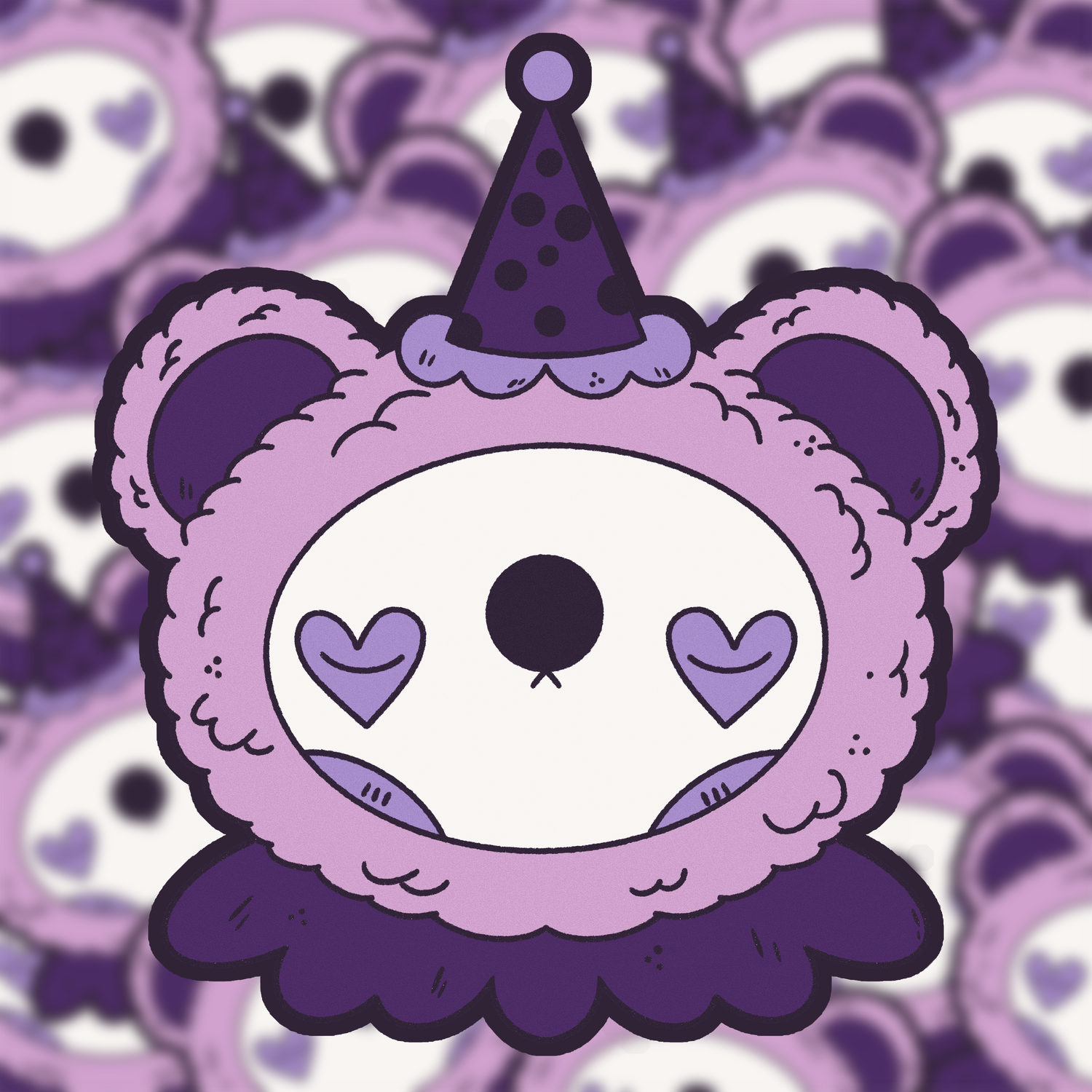 Clown Bear Sticker