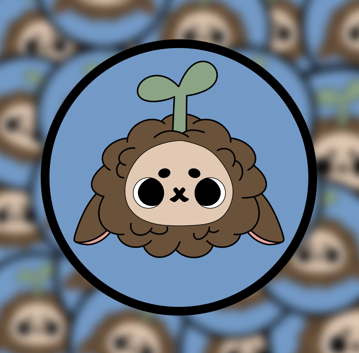 Sheep Sprout Sticker